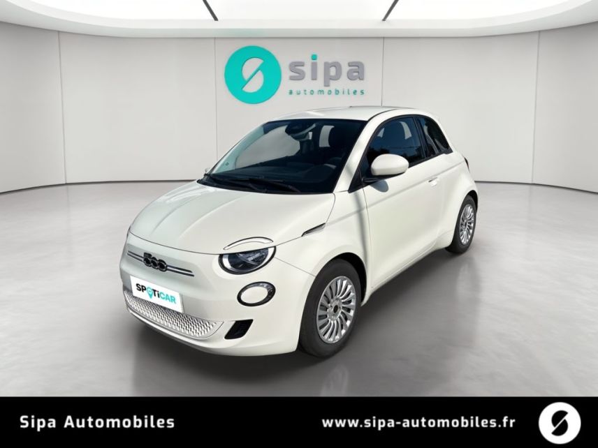 33140 : Hyundai - Sipa Automobiles – Bordeaux Sud - Villenave d’Ornon - FIAT 500e BERLINE Nouvelle 500 - 500 III ELECTRIQUE - Ice White - Automate à fonct. Continu - Courant électrique