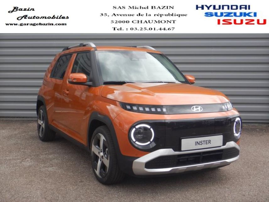 52000 : Hyundai Chaumont - Garage Michel Bazin - HYUNDAI Inster - Inster - Sienna Orange métal - Traction - Electrique