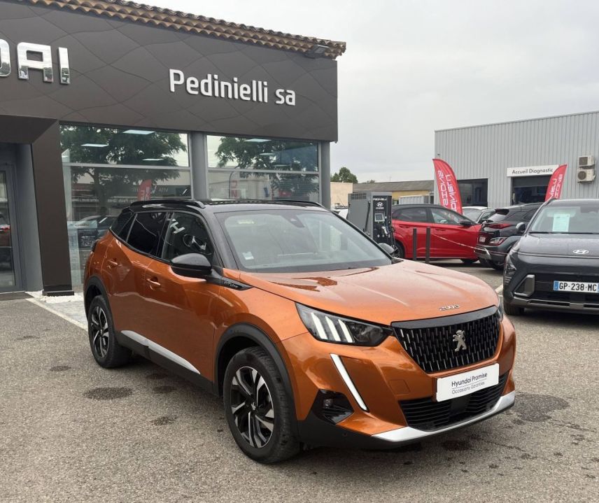 04100 : Hyundai Manosque - Pedinielli - PEUGEOT 2008 GT Line - 2008 II - Orange - Boîte manuelle - Essence sans plomb