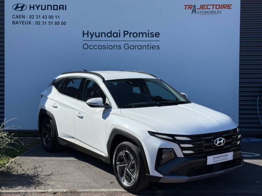 14100 : Hyundai Lisieux - Trajectoire Automobiles - HYUNDAI Tucson - Tucson - Serenity White Métal - Traction - Hybride : Essence/Electrique