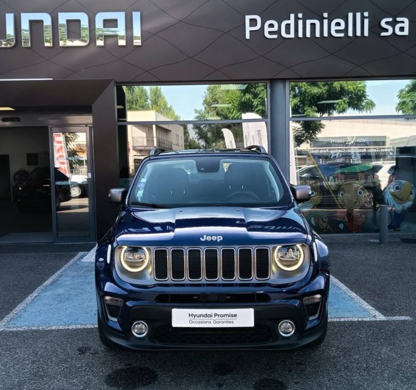 84120 : Hyundai PERTUIS - SA PEDINIELLI - JEEP RENEGADE Limited - RENEGADE - Bleu - Boîte manuelle - Essence sans plomb