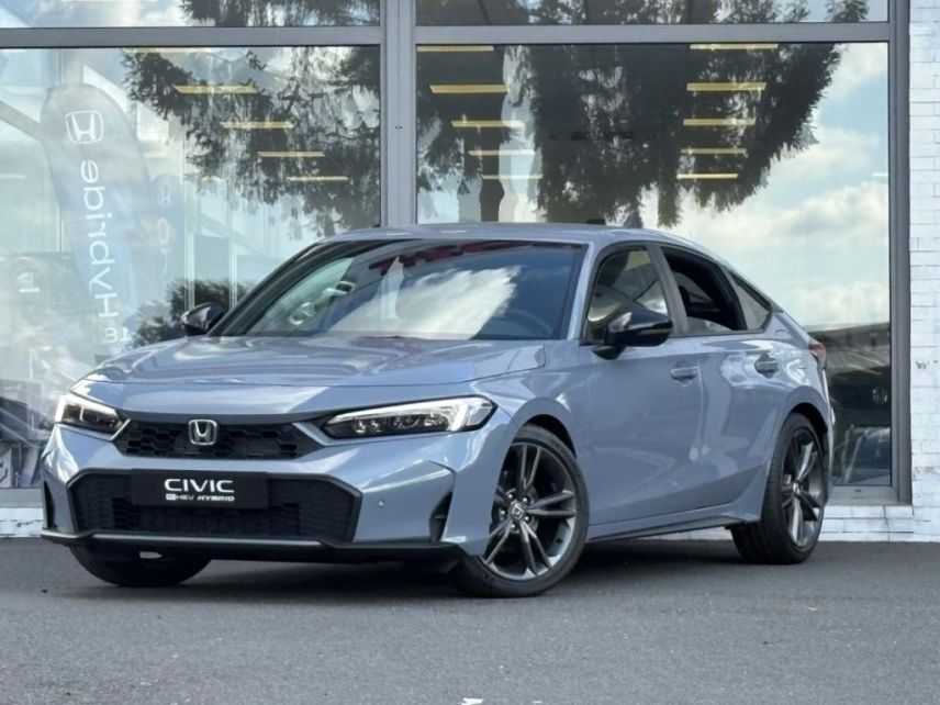 57200 : Hyundai Sarreguemines - Theobald Automobiles - HONDA Civic - Civic - Gris Météore Nacré - Traction - Hybride : Essence/Electrique