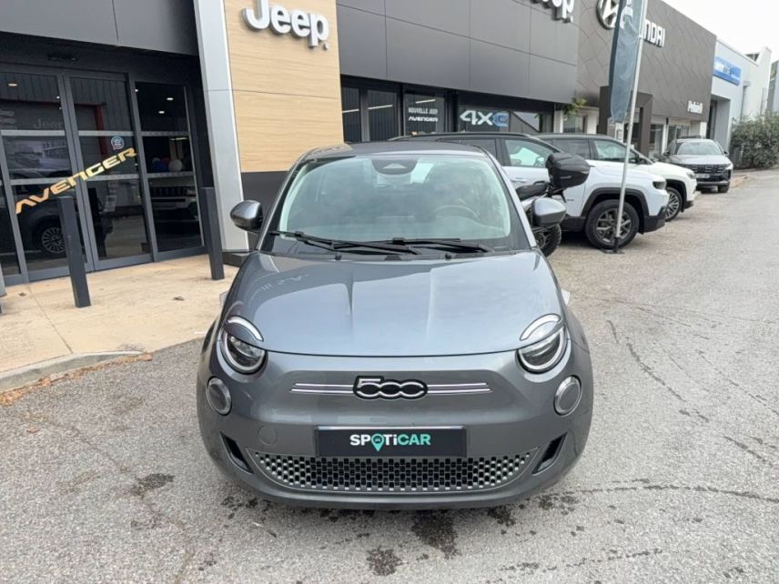 04100 : Hyundai Manosque - Pedinielli - FIAT 500e BERLINE MY22 SERIE 1 STEP 2 Action Plus - 500 III ELECTRIQUE - Gris - Automate à fonct. Continu - Courant électrique