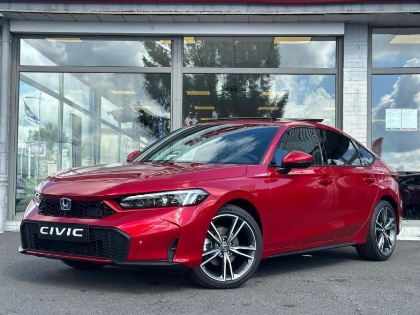 57200 : Hyundai Sarreguemines - Theobald Automobiles - HONDA Civic - Civic - Rouge Cristallin Premium Métallisé - Traction - Hybride : Essence/Electrique