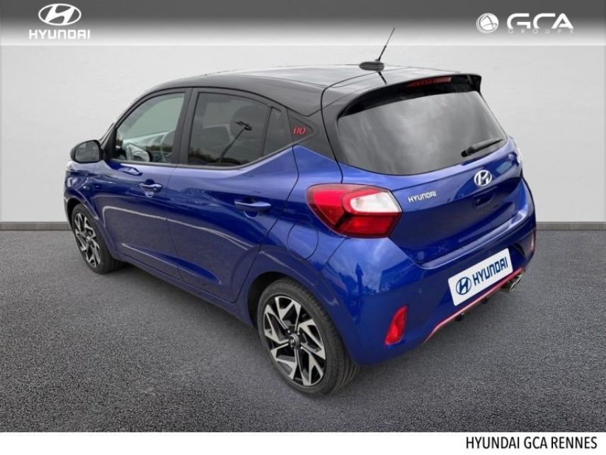 35510 : Hyundai Rennes - GCA - HYUNDAI i10 - i10 - Intense Blue Métal/Toit/rétros Black - Traction - Essence