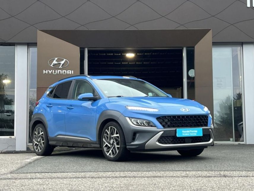 29000 : Hyundai Quimper - Iroise Automobiles - HYUNDAI Kona - Kona - Surfy Blue Métal - Traction - Hybride : Essence/Electrique