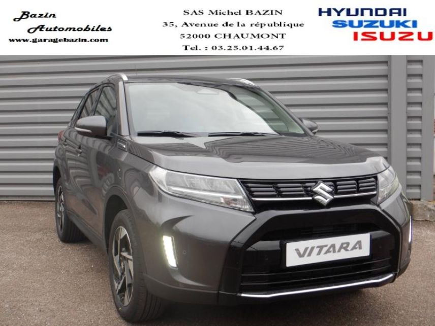52000 : Hyundai Chaumont - Garage Michel Bazin - SUZUKI Vitara - Vitara - Titan Dark Gray Pearl métallisé - Traction - Essence/Micro-Hybride