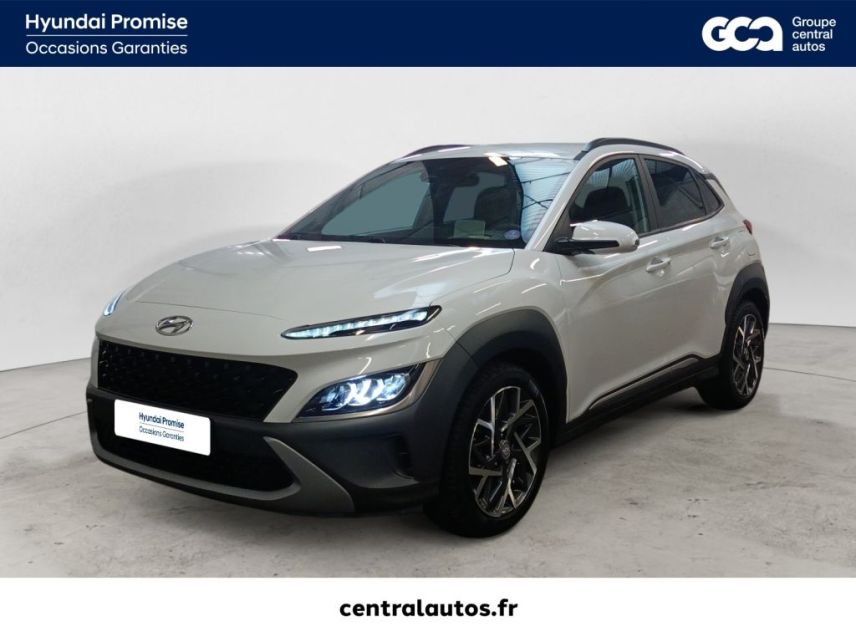 69300 : Hyundai Lyon Nord - Groupe Central Autos - HYUNDAI KONA HYBRID Executive - KONA - Blanc - Automate sequentiel - Essence / Courant électrique