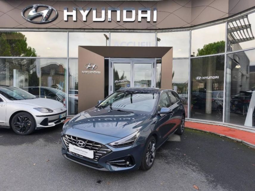 19100 : Hyundai Brive-la-Gaillarde - Garage Pouget - HYUNDAI i30 - i30 - Teal Blue Métal - Traction - Diesel