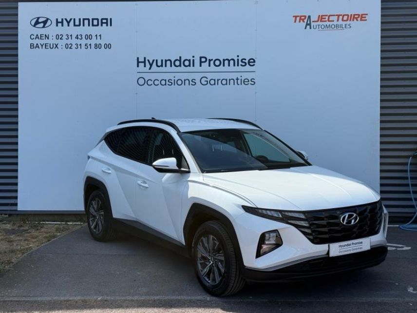 14400 : Hyundai Bayeux - Trajectoire Automobiles - HYUNDAI Tucson - Tucson - Serenity White Métal - Traction - Hybride : Essence/Electrique