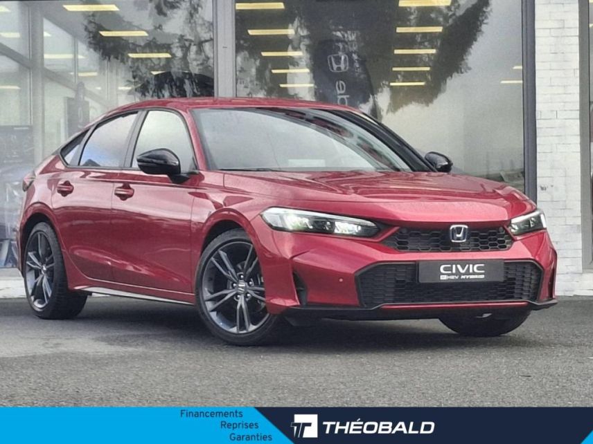 57200 : Hyundai Sarreguemines - Theobald Automobiles - HONDA Civic - Civic - Rouge Cristallin Premium Métallisé - Traction - Hybride : Essence/Electrique