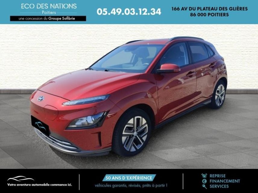 86000 : Hyundai Poitiers - Eco des Nations - HYUNDAI Kona - Kona - Sunset Red Métal - Traction - Electrique