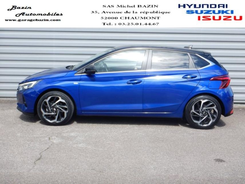 52000 : Hyundai Chaumont - Garage Michel Bazin - HYUNDAI i20 - i20 - Intense Blue Métal/Toit/rétro Black - Traction - Essence/Micro-Hybride