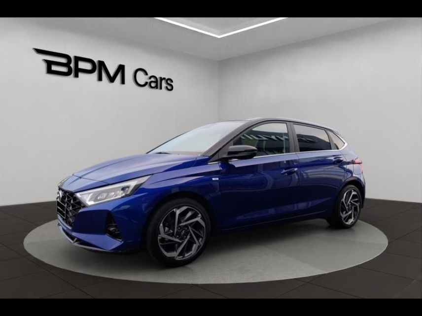 18230 : Hyundai Bourges - BPM Cars - HYUNDAI i20 - i20 - Intense Blue Métal/Toit/rétro Black - Traction - Essence/Micro-Hybride