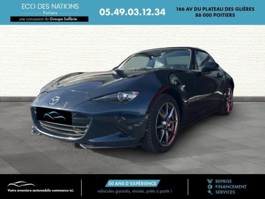 86000 : Hyundai Poitiers - Eco des Nations - MAZDA MX-5 RF - MX-5 RF - Deep Crystal Blue Mica - Propulsion - Essence