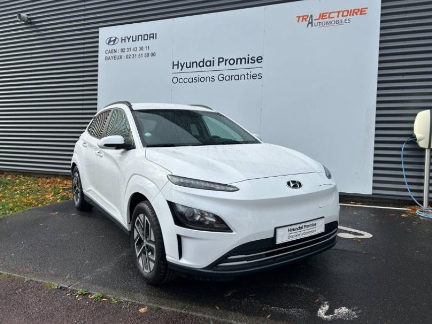 14100 : Hyundai Lisieux - Trajectoire Automobiles - HYUNDAI Kona - Kona - Atlas White Métal - Traction - Electrique