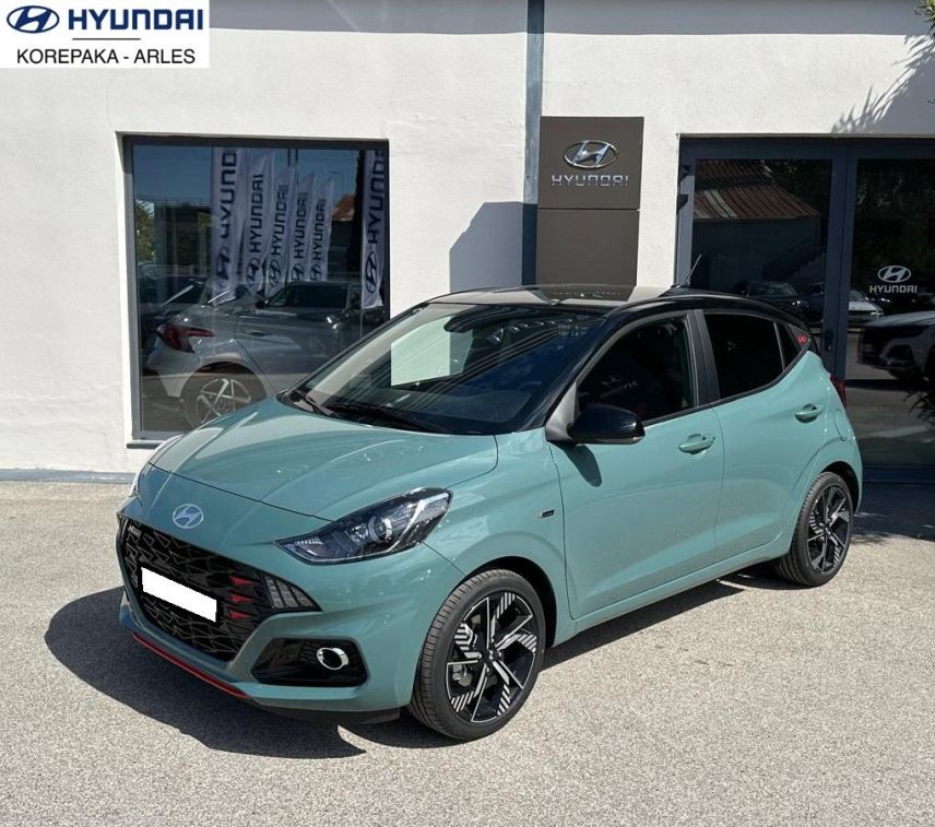 13200 : HYUNDAI Arles - Lexa Automobile - HYUNDAI i10 N Line - i10 III - MANGROVE GREEN - Boîte manuelle - Essence sans plomb
