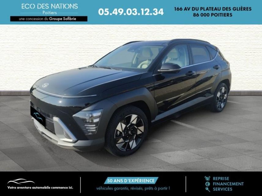 86000 : Hyundai Poitiers - Eco des Nations - HYUNDAI Kona - Kona - Noire - Traction - Hybride : Essence/Electrique