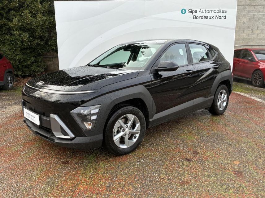 33110 : Hyundai Bordeaux Nord Le Bouscat - Sipa Automobiles - HYUNDAI KONA Intuitive - KONA II - Noir - Automate sequentiel - Essence / Courant électrique