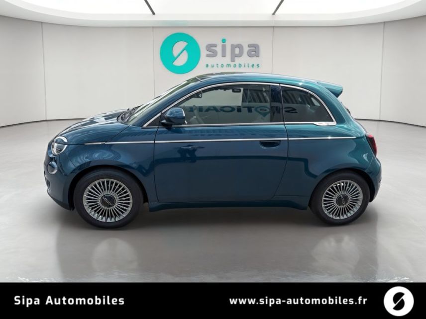 33140 : Hyundai Bordeaux Sud Villenave d'Ornon - Sipa Automobiles - FIAT 500e BERLINE Nouvelle 500 - 500 III ELECTRIQUE - Vert - Automate à fonct. Continu - Courant électrique