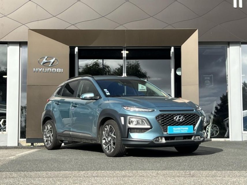 29000 : Hyundai Quimper - Iroise Automobiles - HYUNDAI Kona - Kona - Blue Lagoon - Traction - Hybride : Essence/Electrique