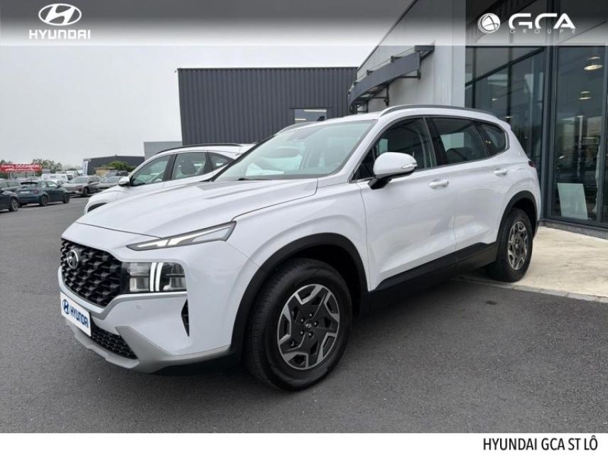 50000 : Hyundai Saint-Lô - GCA - HYUNDAI Santa Fe - Santa Fe - Glacier White Métal - Traction - Hybride : Essence/Electrique