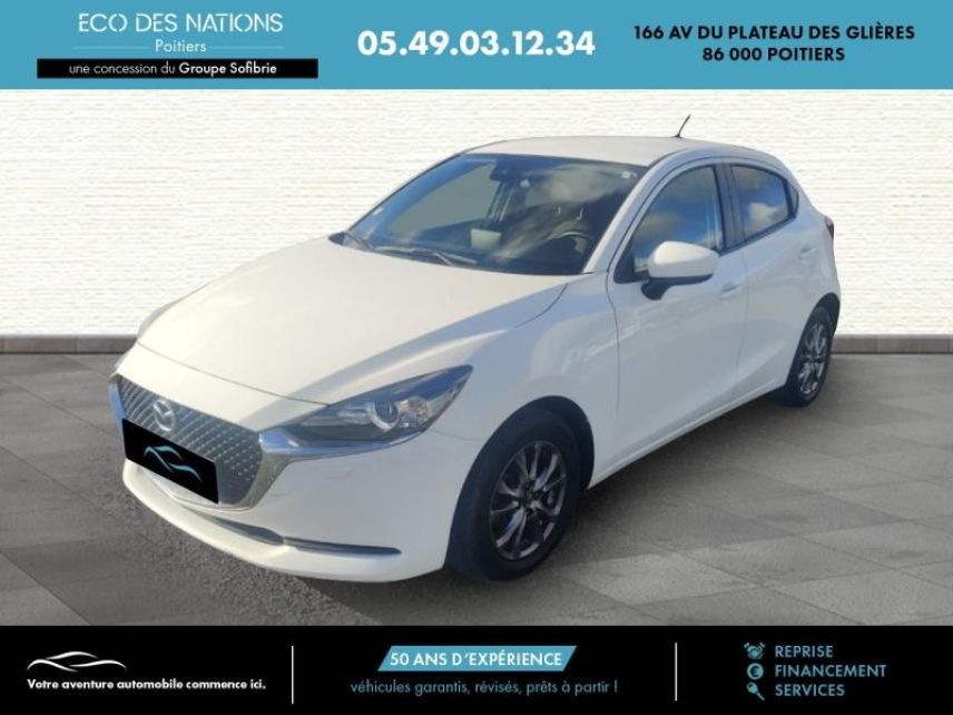 86000 : Hyundai Poitiers - Eco des Nations - MAZDA Mazda 2 - Mazda 2 - Blanc - Traction - Essence/Micro-Hybride