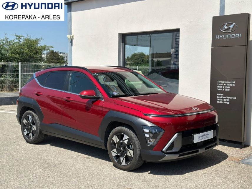 13200 : HYUNDAI Arles - Lexa Automobile - HYUNDAI KONA Creative - KONA II - Rouge - Automate sequentiel - Essence / Courant électrique