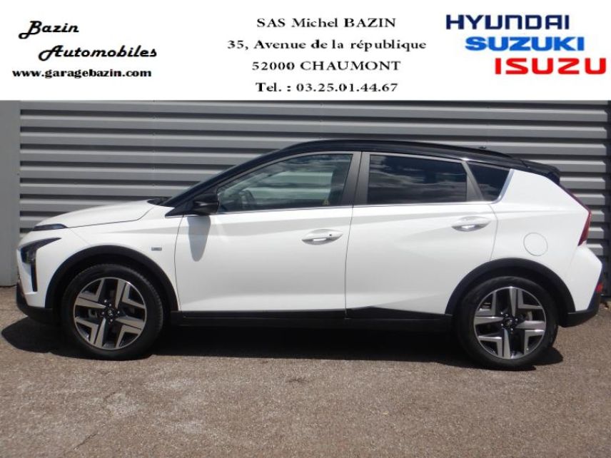 52000 : Hyundai Chaumont - Garage Michel Bazin - HYUNDAI Bayon - Bayon - Polar White/Toit/rétros Black - Traction - Essence/Micro-Hybride