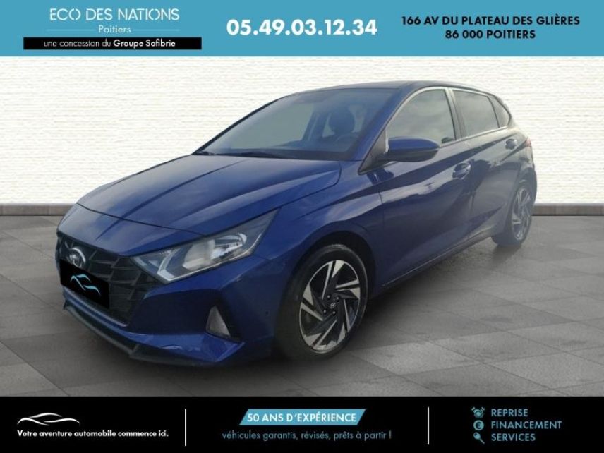 86000 : Hyundai Poitiers - Eco des Nations - HYUNDAI i20 - i20 - Intense Blue Métal - Traction - Essence