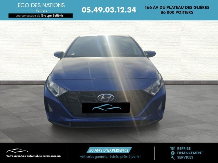 86000 : Hyundai Poitiers - Eco des Nations - HYUNDAI i20 - i20 - Intense Blue Métal - Traction - Essence