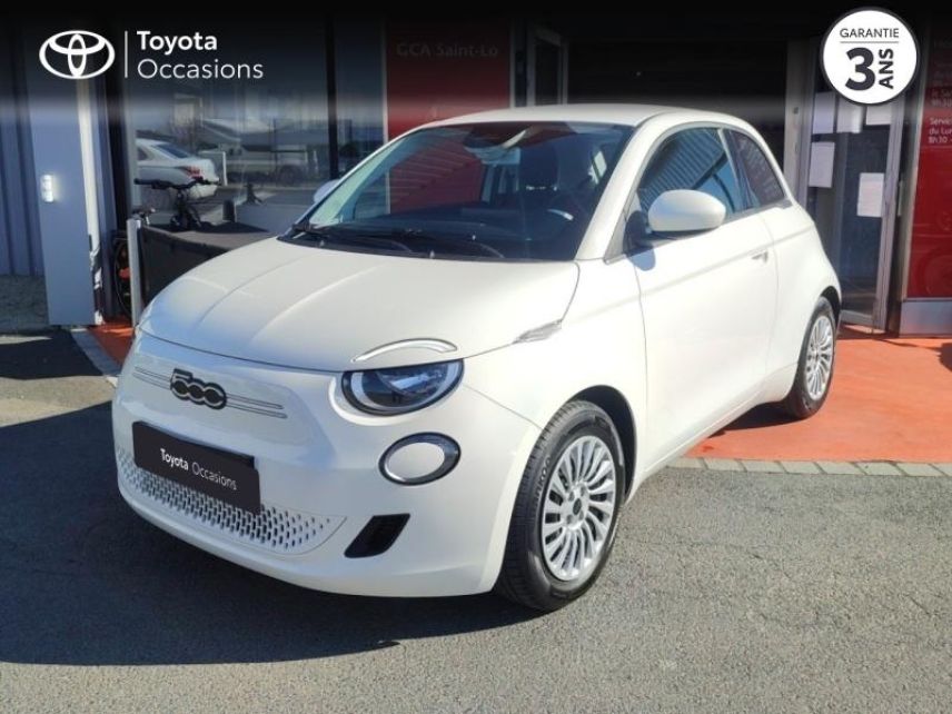 50000 : Hyundai Saint-Lô - GCA - FIAT 500 - 500 - Blanche - Traction - Electrique