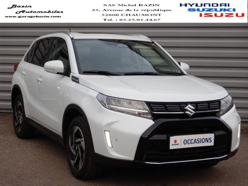 52000 : Hyundai Chaumont - Garage Michel Bazin - SUZUKI Vitara - Vitara - Cool White Pearl métallisé - Traction - Essence/Micro-Hybride