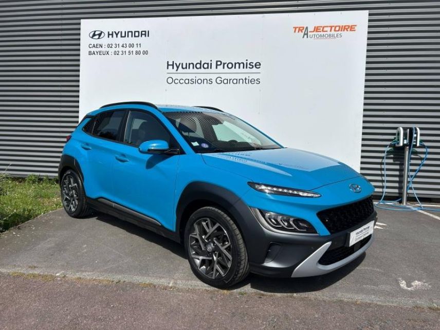 14100 : Hyundai Lisieux - Trajectoire Automobiles - HYUNDAI Kona - Kona - Bleu - Traction - Hybride : Essence/Electrique