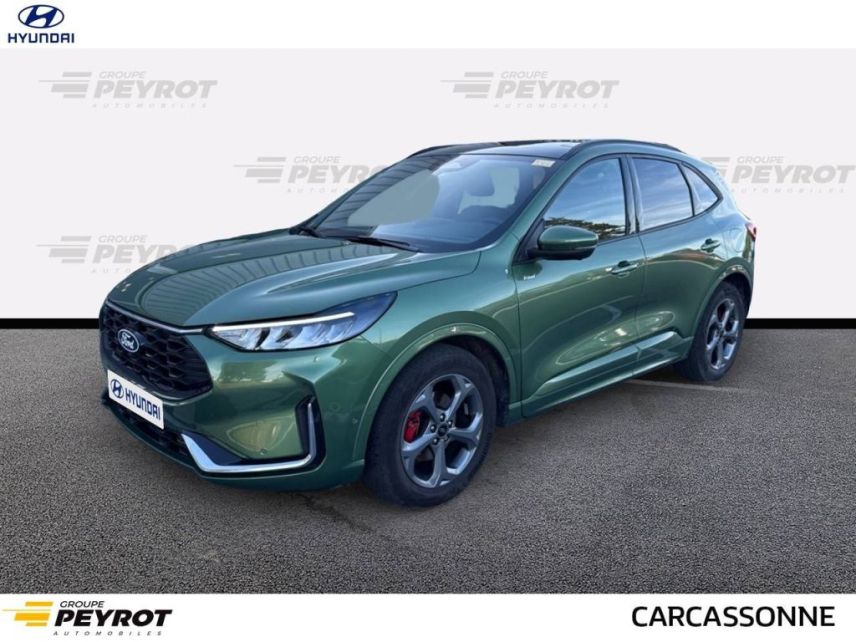 11020 : Hyundai Carcassonne - HMDS - FORD KUGA ST-Line X - KUGA III - VERT CLAIR - Automate à fonct. Continu - Essence / Ethanol / Courant électrique