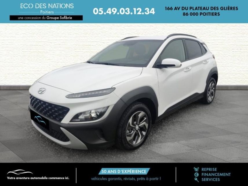 86000 : Hyundai Poitiers - Eco des Nations - HYUNDAI Kona - Kona - Blanc - Traction - Hybride : Essence/Electrique