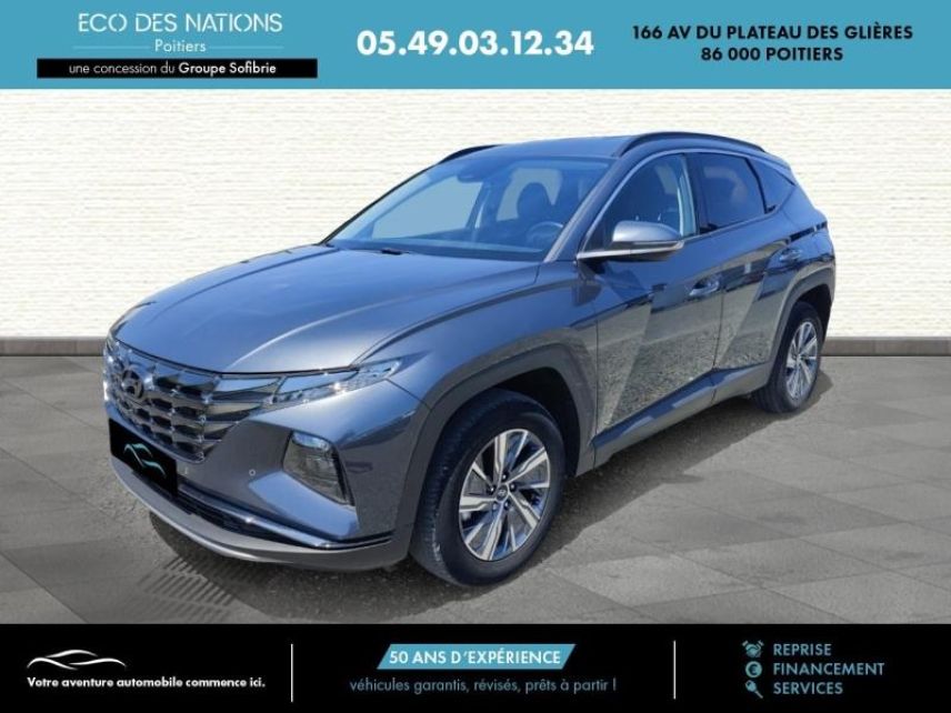 86000 : Hyundai Poitiers - Eco des Nations - HYUNDAI Tucson - Tucson - Teal Blue Métal/Toit/rétros Black - Traction - Hybride : Essence/Electrique