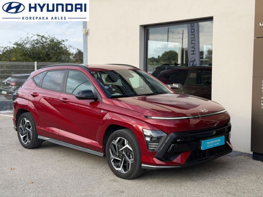 13200 : HYUNDAI Arles - Lexa Automobile - HYUNDAI KONA N Line Executive - KONA II - Rouge - Automate sequentiel - Essence / Courant électrique