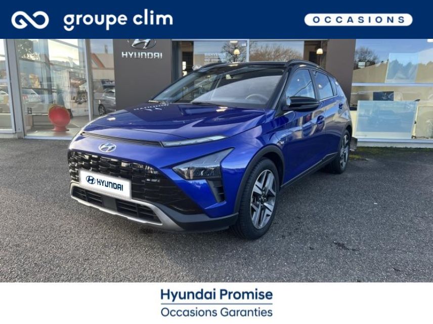 40280 : Hyundai Mont de Marsan i-AUTO - HYUNDAI Bayon - Bayon - Intense Blue Métal/Toit/rétros Black - Traction - Essence/Micro-Hybride