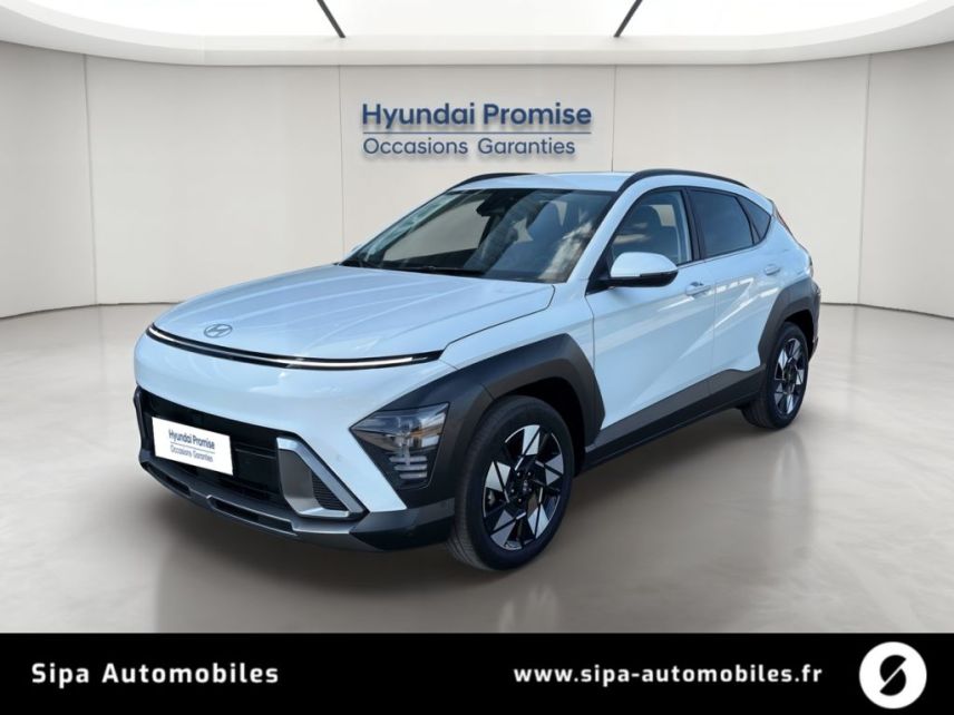 33110 : Hyundai Bordeaux Nord Le Bouscat - Sipa Automobiles - HYUNDAI KONA Executive - KONA II - Blanc - Automate sequentiel - Essence / Courant électrique