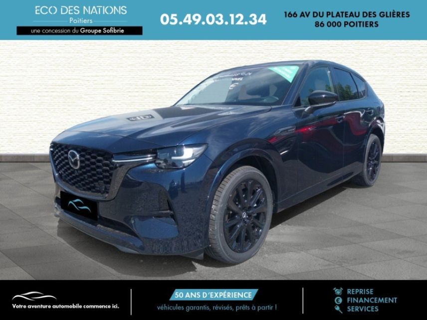 86000 : Hyundai Poitiers - Eco des Nations - MAZDA CX-60 - CX-60 - Bleu - Transmission intégrale - Hybride rechargeable : Essence/Electrique
