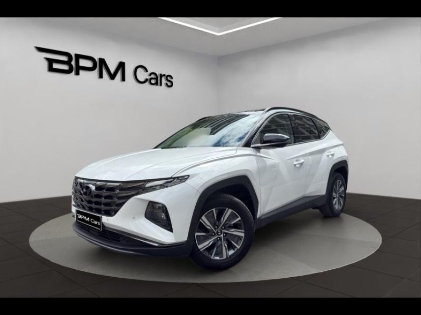 75013 : Hyundai Paris 13 - BPM Cars - HYUNDAI Tucson - Tucson - Serenity White Métal - Traction - Hybride : Essence/Electrique