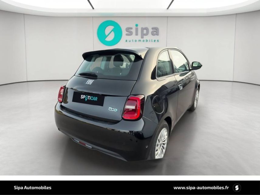 33260 : Hyundai Arcachon - Sipa Automobiles - FIAT 500e BERLINE Nouvelle 500 - 500 III ELECTRIQUE - Noir - Automate à fonct. Continu - Courant électrique