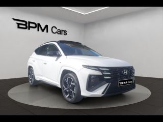 92250 : Hyundai La Garenne-Colombes - BPM Cars - HYUNDAI Tucson - Tucson - Serenity White Métal/Toit/rétros Black - Traction - Hybride : Essence/Electrique