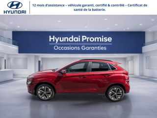 29200 : Hyundai Brest - Iroise Automobiles - HYUNDAI Kona - Kona - Sunset Red Métal - Traction - Electrique