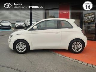50000 : Hyundai Saint-Lô - GCA - FIAT 500 - 500 - Blanche - Traction - Electrique