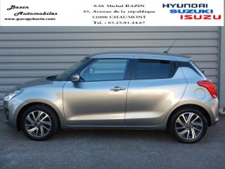52000 : Hyundai Chaumont - Garage Michel Bazin - SUZUKI Swift - Swift - Premium Silver métallisé - Traction - Essence/Micro-Hybride