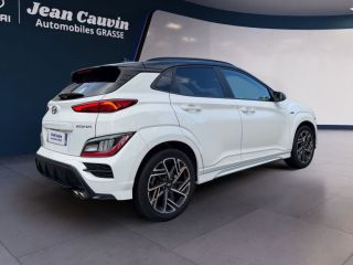 06130 : Hyundai Grasse - Garage Jean Cauvin - HYUNDAI KONA N Line Executive - KONA - Blanc - Boîte manuelle - Essence sans plomb