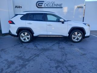 30100 : Hyundai Alès - Auto Hall - TOYOTA RAV4 HYBRIDE MY20 Lounge - RAV4 V - Blanc - Automate à fonct. Continu - Essence / Courant électrique