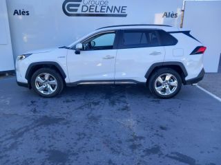 30100 : Hyundai Alès - Auto Hall - TOYOTA RAV4 HYBRIDE MY20 Lounge - RAV4 V - Blanc - Automate à fonct. Continu - Essence / Courant électrique